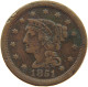 UNITED STATES OF AMERICA LARGE CENT 1851 Braided Hair #c056 0059 - 1840-1857: Braided Hair (Cheveux Tressés)
