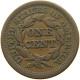 UNITED STATES OF AMERICA LARGE CENT 1848 BRAIDED HAIR #t141 0323 - 1840-1857: Braided Hair (Capelli Intrecciati)