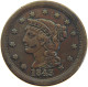UNITED STATES OF AMERICA LARGE CENT 1843 Braided Hair #c050 0523 - 1840-1857: Braided Hair (Cheveux Tressés)