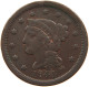 UNITED STATES OF AMERICA LARGE CENT 1844 Braided Hair #t143 0407 - 1840-1857: Braided Hair