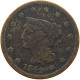 UNITED STATES OF AMERICA LARGE CENT 1842 BRAIDED HAIR #t141 0309 - 1840-1857: Braided Hair