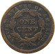 UNITED STATES OF AMERICA LARGE CENT 1842 BRAIDED HAIR #t141 0309 - 1840-1857: Braided Hair (Capelli Intrecciati)