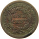 UNITED STATES OF AMERICA LARGE CENT 1845 BRAIDED HAIR #t141 0305 - 1840-1857: Braided Hair