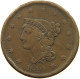 UNITED STATES OF AMERICA LARGE CENT 1840 BRAIDED HAIR #t110 0015 - 1840-1857: Braided Hair