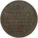 UNITED STATES OF AMERICA TOKEN 1833 TOKEN 1833 Hard Times Robinson's Jones Military, Naval #t114 1053 - Other & Unclassified