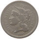 UNITED STATES OF AMERICA THREE CENT NICKEL 1867  #t143 0369 - E.Cents De 2, 3 & 20