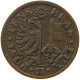 SWITZERLAND GENF GENEVE CENTIME 1844 DOUBLE STRUCK #t071 0045 - Autres & Non Classés