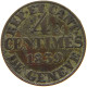 SWITZERLAND GENF GENEVE 4 CENTIMES 1839 GENEVE COUNTERMARK #t098 0591 - Autres & Non Classés