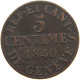 SWITZERLAND GENF GENEVE 5 CENTIMES 1840  #t070 0573 - Autres & Non Classés