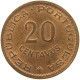 TIMOR 20 CENTAVOS 1970  #s023 0415 - Timor