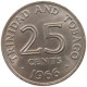 TRINIDAD AND TOBAGO 25 CENTS 1966  #s061 0457 - Trinité & Tobago