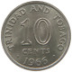 TRINIDAD AND TOBAGO 10 CENTS 1966  #s061 0059 - Trindad & Tobago