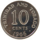 TRINIDAD AND TOBAGO 10 CENTS 1966  #c017 0551 - Trinité & Tobago