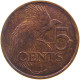 TRINIDAD AND TOBAGO 5 CENTS 1979  #s062 0201 - Trinidad & Tobago