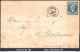 FRANCE EMPIRE 20c BLEU SUR VERT N° 14Ba SUR LETTRE PC 1152 SIGNÉ CALVES A VOIR - 1862 Napoleone III