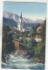 D8054) SCHLADMING - Steiermark - Talbach Partie - Fluss Haus KIRCHTURM - Alt 1912 - Schladming