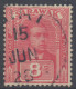 Sarawak Scott 60 - SG68, 1922 Sir Charles Vyner Brooke 8c Used - Sarawak (...-1963)