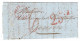 1851- Lettre De FRIBOURG Pour Genova  -  Taxes Crayon Et Tampon 25 CS  - Au Dos, Taxe 25 Crayon Rouge - 1843-1852 Federale & Kantonnale Postzegels