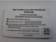 GREAT BRITAIN /20 UNITS / BERLIN AIRLIFT MEMORIAL/ AIRPLANE     /  / (date 09/98) PREPAID CARD / MINT  **15759** - Collections