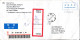 P. R. Of China Registered Cover Sent To Denmark 28-10-2005 All Stamps On The Backside Of The Cover - Storia Postale