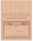 Entier De La Poste Locale Allemande De Berlin Avec Réponse Payée (1887) : Caisse Sociale Des Facteurs De Pianos - Musique