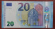 20 EURO S027D4 Serie ST Lagarde Italy Charge 17 Perfect UNC - 20 Euro