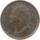 GREAT BRITAIN FARTHING 1822 GEORGE IV. (1820-1830) #t100 0553 - B. 1 Farthing