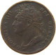 GREAT BRITAIN FARTHING 1822 GEORGE IV. (1820-1830) #a012 0503 - B. 1 Farthing