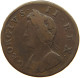 GREAT BRITAIN FARTHING 1730 George II. 1727-1760. #t149 0207 - A. 1 Farthing