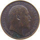 GREAT BRITAIN FARTHING 1902 Edward VII., 1901 - 1910 #s055 0121 - B. 1 Farthing