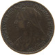 GREAT BRITAIN FARTHING 1901 Victoria 1837-1901 #c050 0365 - B. 1 Farthing