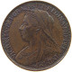 GREAT BRITAIN FARTHING 1901 Victoria 1837-1901 #t107 0171 - B. 1 Farthing