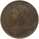 GREAT BRITAIN FARTHING 1895 Victoria 1837-1901 #t107 0173 - B. 1 Farthing