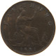 GREAT BRITAIN FARTHING 1891 Victoria 1837-1901 #c064 0103 - B. 1 Farthing