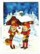 Elves Gnomes Merry Christmas, Happy New Year! 1990 Unused Vintage Postcard Publisher Olion, Estonia - Estonie