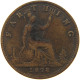 GREAT BRITAIN FARTHING 1878 Victoria 1837-1901 #s012 0327 - B. 1 Farthing