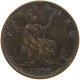 GREAT BRITAIN FARTHING 1866 Victoria 1837-1901 SATIRICAL HAT COUNTERMARKED JG #c050 0363 - B. 1 Farthing