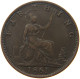 GREAT BRITAIN FARTHING 1861 Victoria 1837-1901 #s051 0577 - B. 1 Farthing