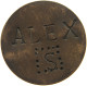 GREAT BRITAIN HALFPENNY 1916 George V. (1910-1936) COUNTERMARKED ALEX #a011 0487 - C. 1/2 Penny