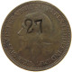 GREAT BRITAIN HALFPENNY 1932 George V. (1910-1936) COUNTERMARKED 27 BOTH SIDES #a042 0247 - C. 1/2 Penny