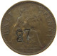 GREAT BRITAIN HALFPENNY 1932 George V. (1910-1936) COUNTERMARKED 27 BOTH SIDES #a042 0247 - C. 1/2 Penny