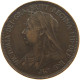 GREAT BRITAIN HALFPENNY 1901 Victoria 1837-1901 #c061 0013 - C. 1/2 Penny