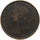 GREAT BRITAIN HALFPENNY 1896 Victoria 1837-1901 #c034 0007 - C. 1/2 Penny