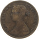 GREAT BRITAIN HALFPENNY 1862 Victoria 1837-1901 #c080 0335 - C. 1/2 Penny