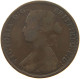 GREAT BRITAIN HALFPENNY 1865/3 Victoria 1837-1901 #s080 0003 - C. 1/2 Penny