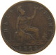 GREAT BRITAIN HALFPENNY 1862 Victoria 1837-1901 #c046 0335 - C. 1/2 Penny