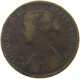 GREAT BRITAIN HALFPENNY 1868 Victoria 1837-1901 #s080 0001 - C. 1/2 Penny