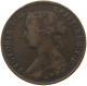 GREAT BRITAIN HALFPENNY 1862 Victoria 1837-1901 #a009 0197 - C. 1/2 Penny