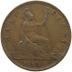 GREAT BRITAIN HALFPENNY 1861 Victoria 1837-1901 #t158 0033 - C. 1/2 Penny