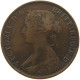 GREAT BRITAIN HALFPENNY 1861 Victoria 1837-1901 #a066 0277 - C. 1/2 Penny